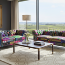 Yorkshire Chesterfield Patchwork 3+2 Lounge Suite at Online8 Furniture Auckland NZ