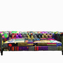 Yorkshire Chesterfield Patchwork 3 Seater Sofa at online8 furniture store Auckland