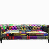 Yorkshire Chesterfield Patchwork 3 Seater Sofa at online8 furniture store Auckland