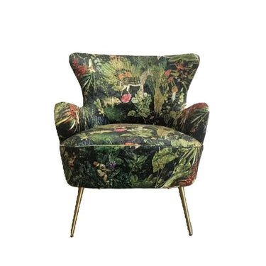 Yorkshire Patchwork Armchair - Forest Green at online8 furniture store Auckland