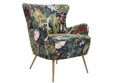 Yorkshire Patchwork Armchair - Forest Green at online8 furniture store Auckland