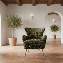 Yorkshire Patchwork Armchair - Forest Green at Online8 Furniture Auckland NZ