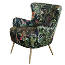 Yorkshire Patchwork Armchair - Forest Green at Online8 Furniture Auckland NZ