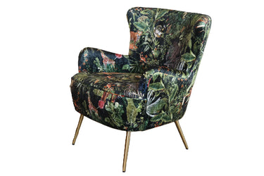 Yorkshire Patchwork Armchair - Forest Green at Online8 Furniture Auckland NZ