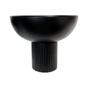 Zayn Bowl Planter Large Black at online8 furniture store Auckland
