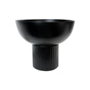 Zayn Bowl Planter Small Black at online8 furniture store Auckland