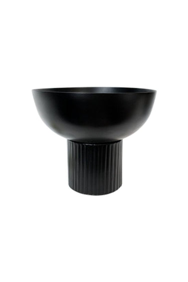 Zayn Bowl Planter Small Black at online8 furniture store Auckland