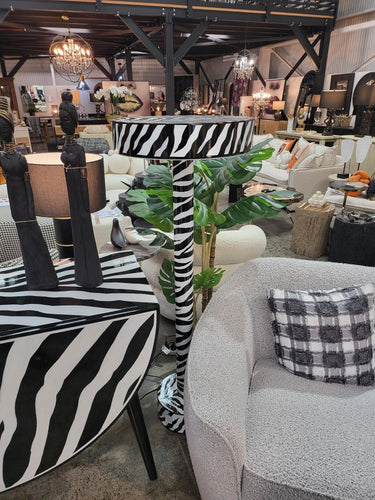 Zebra Floor Lamp 140cm at online8 furniture store Auckland