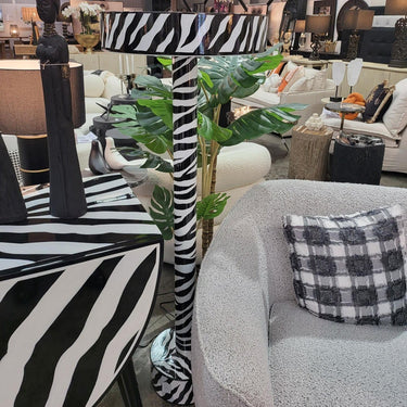 Zebra Floor Lamp 140cm at online8 furniture store Auckland