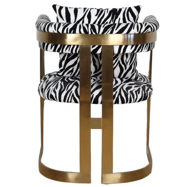 Zebra Print Accent Chair at online8 furniture store Auckland