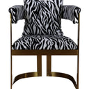 Zebra Print Accent Chair at online8 furniture store Auckland