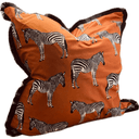 Zebra Print Cushion Cover - Orange at Online8 Furniture Auckland NZ