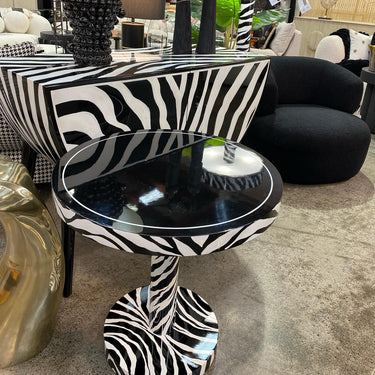 Zebra Side Table at online8 furniture store Auckland
