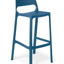 Zero Italian Barstool - Blue at online8 furniture store Auckland