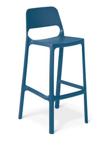 Zero Italian Barstool - Blue at online8 furniture store Auckland
