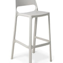 Zero Italian Barstool - Stone at online8 furniture store Auckland