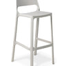 Zero Italian Barstool - Stone at online8 furniture store Auckland