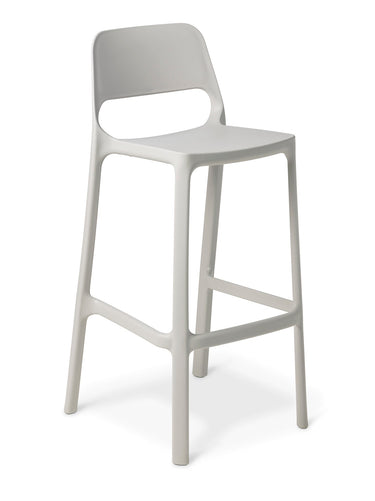 Zero Italian Barstool - Stone at online8 furniture store Auckland