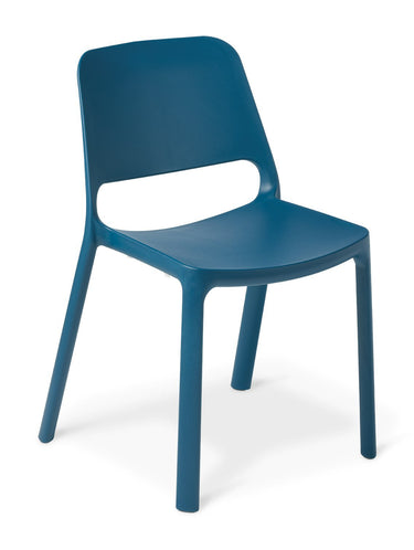Zero Italian Dining Chair - Blue at online8 furniture store Auckland