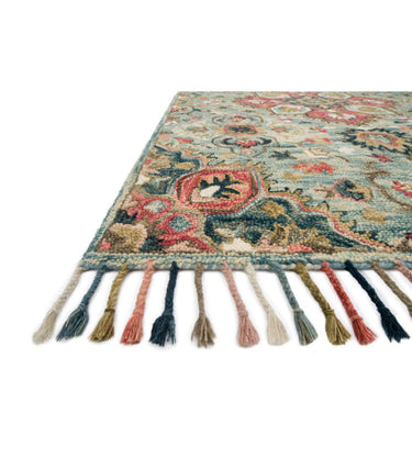 Zharah Rug - Light Blue / Multi Color at Online8 Furniture Auckland NZ