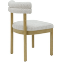 Zia Linen & Oak Dining Chair - Grey Fleck at online8 furniture store Auckland