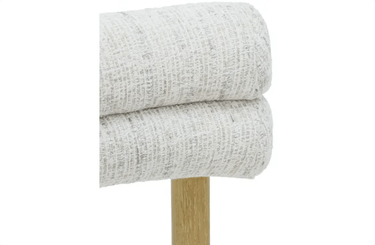 Zia Linen & Oak Dining Chair - Grey Fleck at online8 furniture store Auckland