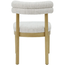 Zia Linen & Oak Dining Chair - Grey Fleck at online8 furniture store Auckland