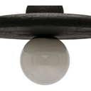 Zina Wooden Pendant Light - Black Sandblast at online8 furniture store Auckland