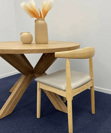Zita Dining Chair - Solid Oak at online8 furniture store Auckland