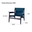 Zurich Black Leather Armchair at online8 furniture store Auckland