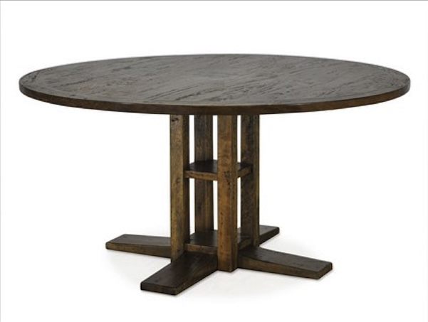 Clover Round Dining Table W/Slate Inlay 1200