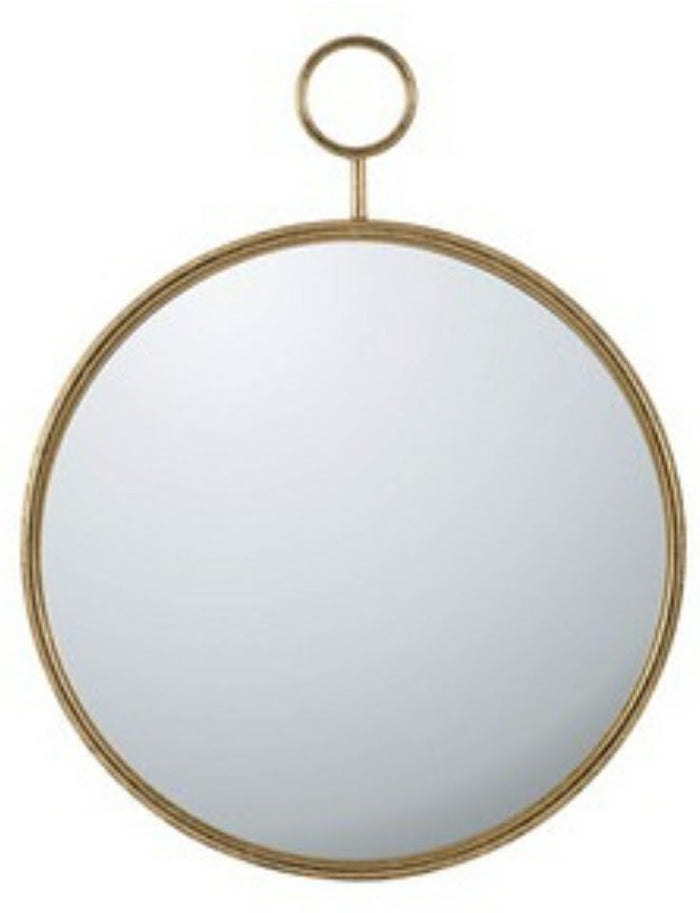Gold Framed Round Mirror - Large