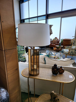 Gold Mirror Detail Table Lamp