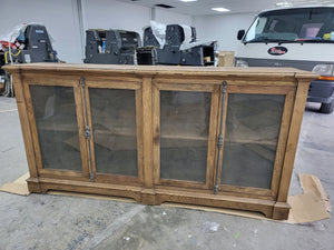 Reclaimed Elm Sideboard with Chickenwire Doors