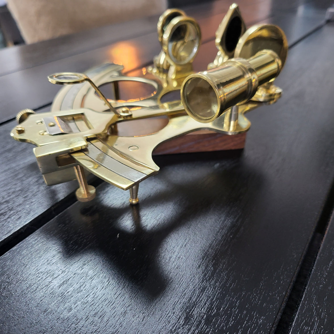 Nautical Solid Brass Sextant With Wooden Box – Online8