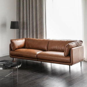 Sutherland 3 Seater - Tan Leather