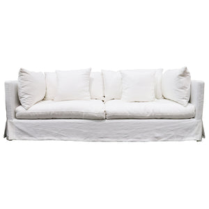 Long Island Sofa White Linen