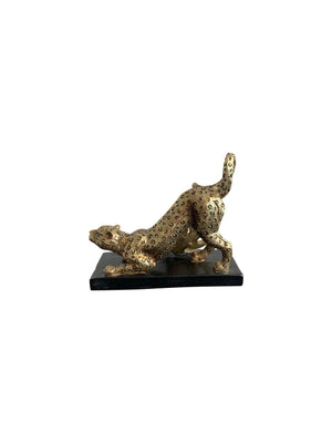Luxe Cheeta with Decorative Leaves