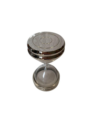Sand Timer with Silver Cap Detail