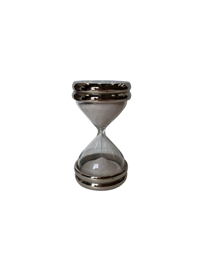 Sand Timer with Silver Cap Detail