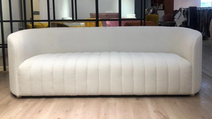 Dubai 3 Seater Sofa - White Boucle
