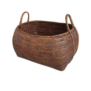 Rattan Basket With Handles