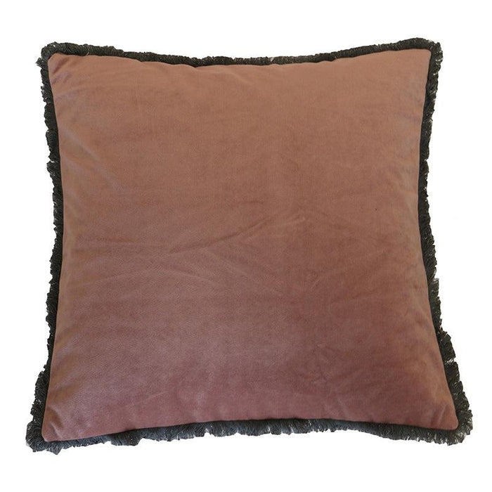 Velvet Fringed Cushion 45x45cm