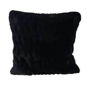 Faux Fur Ribbed Cushion 45x45cm