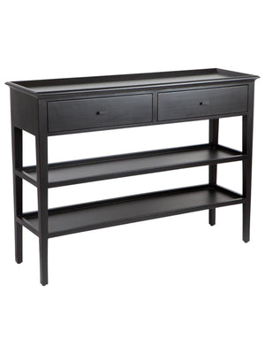 Wellesley 2 Drawer Console Table Black
