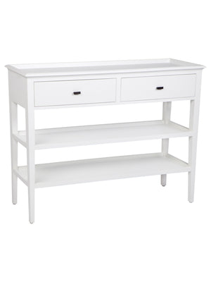 Wellesley 2 Drawer Console Table White