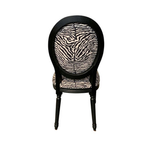 Zebra Design Balloon Back Dining Chair