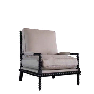 Spindle Armchair Black & White