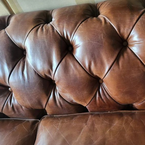 Chesterfield 2 Seater Sofa - Vintage Cigar