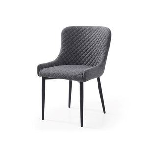 London Dining Chair - Grey Fabric